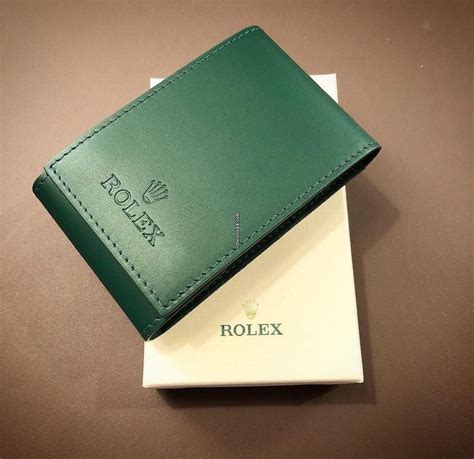 rolex green travel pouch.